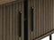 Tv -meubel Donkerbruin - Eikenhout & Metaal - 40x120x55,6cm - Tv -meubel Nola Smoked - Giga Living