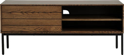 Tv-meubel Eikenhout - Donkerbruin - Gewicht 24kg - 120x40x51cm
