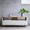 Tv-meubel Eikenhout Naturel - 120cm - 1 Plank - Soft Closing - Kast Amalfi - Giga Living
