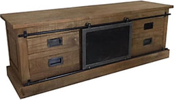 TV-meubel Fugees | 155 cm breed | Teakhout & Metaal