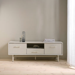 Tv-Meubel Greige Metaal/MDF - 140x45x50cm - Palma - Giga Living