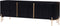 Tv-meubel Harvard 145 cm - zwart/goud | Hotel collection