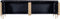 Tv-meubel Harvard 180cm - zwart/goud | Hotel collection
