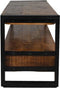 TV-Meubel Havana - 100x45x60 - Naturel/zwart - Mangohout/metaal