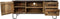 TV meubel Hayward - 130x40x55 - naturel/donkergrijs - mangohout/ijzer