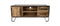 TV meubel Hayward - 130x40x55 - naturel/donkergrijs - mangohout/ijzer