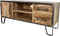 TV meubel Hayward - 130x40x55 - naturel/donkergrijs - mangohout/ijzer