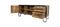 TV meubel Hayward - 130x40x55 - naturel/donkergrijs - mangohout/ijzer