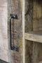 TV meubel Hayward - 130x40x55 - naturel/donkergrijs - mangohout/ijzer