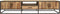 TV meubel industrieel - Tv meubel Sanne - Tv meubel mangohout 180 cm