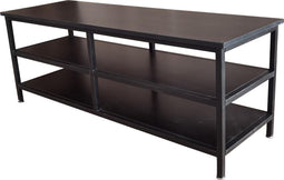 Tv meubel kast Stoer - dressoir industrieel - 120 cm breed - zwart