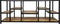 TV meubel Levels - 140x40x55 - mangohout/ijzer