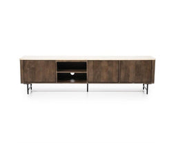 TV meubel Lio Travertin 200 cm - bruin | Eleonora