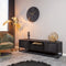 Tv meubel Mangohout - Tv meubel Daan - Tv kast zwart 165 cm