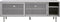 Tv-Meubel Metaal Greige - Schuifdeuren - 6-Vakken - 45x160x55cm - Veep - Giga Living