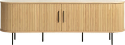 Tv-meubel Naturel Eiken Fineer - Schuifdeuren - 180x45x55,6cm