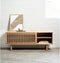 Tv-Meubel Naturel Eikenhout - 2-Deuren - 143x40x55cm - Tiber - Giga Living