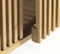 Tv-Meubel Naturel Eikenhout - 2-Deuren - 143x40x55cm - Tiber - Giga Living