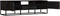 Tv meubel New York - 180 cm - zwart