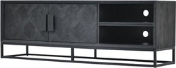 TV-meubel Newcastle 160 cm - zwart | Hotel collection