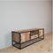 TV meubel Sanne - Tv meubel mangohout - Tv meubel naturel 145 cm