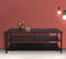 Tv meubel Stoer - dressoir industrieel - 130 cm breed - zwart