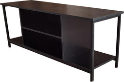 Tv meubel Stoer - dressoir kast industrieel - 130 cm breed - zwart