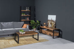 TV meubel | Strong | 150 cm | mangohout met staal