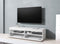 TV meubel TV kast Kubrick 140 cm body wit front kleppen hoogglans wit