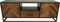 TV-Meubel Verona - 150x40x55 - Bruin/zwart - Oud hout/metaal