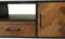 TV-Meubel Verona - 150x40x55 - Bruin/zwart - Oud hout/metaal