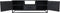 TV Meubel Verona - 150x40x55 - Zwart - Mangohout/ijzer
