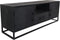 TV Meubel Verona - 150x40x55 - Zwart - Mangohout/ijzer