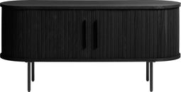 Tv -meubel Zwart - Eikenhout & Metaal - 40x120x55,6cm - Tv -meubel Nola Zwart - Giga Living