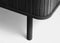 Tv-Meubel Zwart Eikenhout - Schuifdeuren - 160x40x55,6cm - Cavo - Giga Living