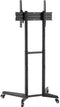 Tv monitor standaard verrijdbaar - beurs statief - hoogte instelbaar - 166 cm hoog