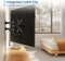 TV Muurbeugel – 23-55 inch – VESA tot 400x400 - Draaibaar en kantelbaar – Incl. kabelmanagementsysteem – Ewent EW1525