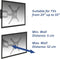 TV Muurbeugel – 23-55 inch – VESA tot 400x400 - Draaibaar en kantelbaar – Incl. kabelmanagementsysteem – Ewent EW1525