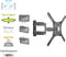 TV Muurbeugel – 23-55 inch – VESA tot 400x400 - Draaibaar en kantelbaar – Incl. kabelmanagementsysteem – Ewent EW1525