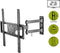 Tv muurbeugel voor 32-55 inch schermen - Basic - Kantelbaar en Draaibaar - Tot 35kg - Zwart