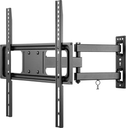 Tv muurbeugel voor 32-55 inch schermen - Basic - Kantelbaar en Draaibaar - Tot 35kg - Zwart
