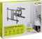 Tv muurbeugel voor 37-70 inch schermen - Pro - Kantelbaar en Draaibaar - Tot 60kg - Zwart