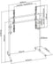 Tv standaard schildersezel design - tv statief studio - tot 70 inch beeldscherm