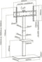 TV standaard - tv statief - draaibaar - scherm hoogte instelbaar 134 cm tot 146 cm