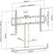 TV standaard - tv statief - tafelmodel - draaibaar - hoogte verstelbaar 67 cm tot 79 cm
