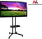 TV voet standaard met beugel op wielen professionele TV-rolstoel max 55 kg VESA 600x400 Maclean MC-661