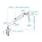 TV Wall Mount with Arm TooQ DB3032TNR-S Silver