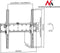 TV Wandsteun Muurbeugel wandbeugel Maclean Brackets 32-75 inch MC-665