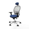 Piqueras y Crespo 2D086N1 - Bureaustoel - Verstelbare hoogte met hoofdsteun - Marineblauw