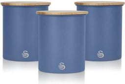 Swan Nordic Opbergblikken – Set Van 3 – Blauw
